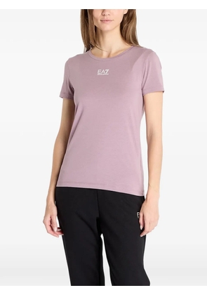 Ea7 Emporio Armani logo-print T-shirt - Pink