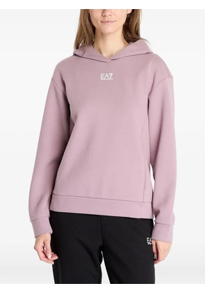 Ea7 Emporio Armani logo-print hoodie - Pink