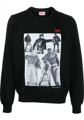 Diesel PR-S-GINN graphic-print sweatshirt - Black