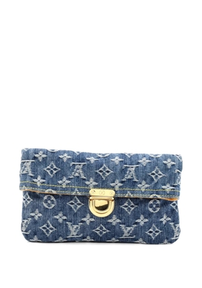 Louis Vuitton Pre-Owned Plate Denim clutch bag - Blue