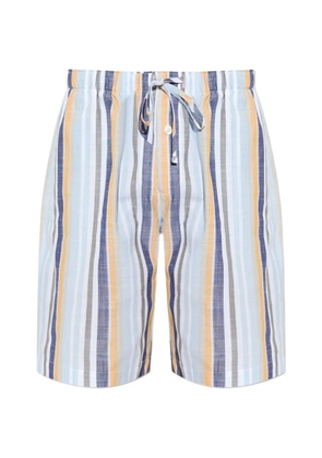 Hanro striped drawstring shorts - Blue