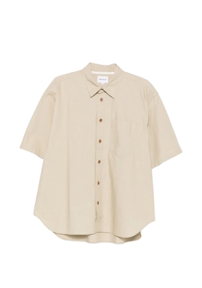 Norse Projects Espevik short-sleeve chest-pocket shirt - Brown