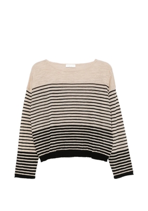 Roberto Collina striped fine-knit sweater - Neutrals