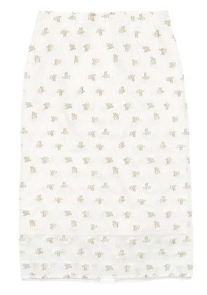 Cecilie Bahnsen Allegra midi skirt - White