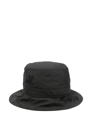 Juun.J ripstop drawstring bucket hat - Black