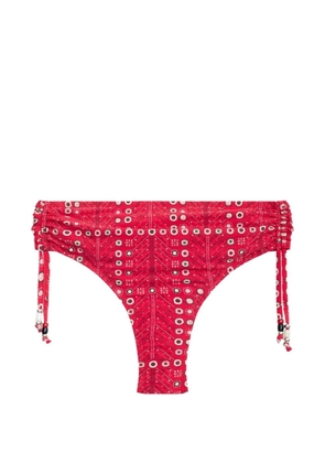 ISABEL MARANT Prudi printed bikini bottom - Red