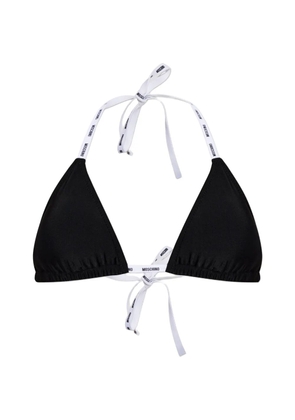 Moschino logo-detail bikini top - Black