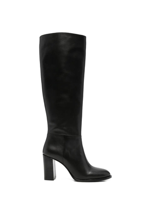 ADRIANNA FERETTI side-zip block-heel boots - Black