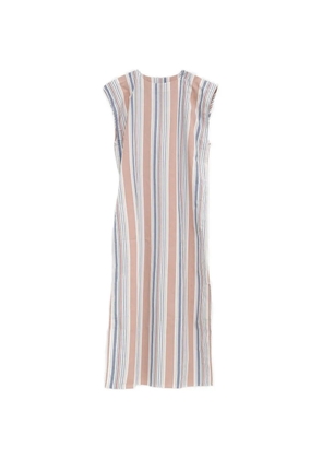 Baserange striped dress - Neutrals