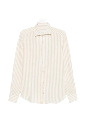 Eleventy striped linen shirt - Neutrals