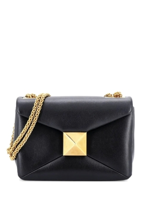 Valentino Garavani Pre-Owned One Stud Chain Flap Bag Leather Small shoulder bag - Black