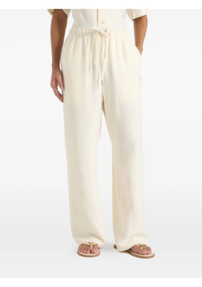 Manière De Voir Addison textured drawstring trousers - Neutrals