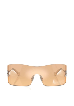 Miu Miu Eyewear Aube shield-frame sunglasses - Orange