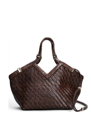 Benedetta Bruzziches Usha leather tote bag - Brown