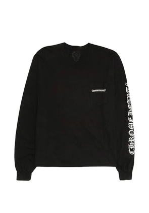 Chrome Hearts Scroll logo-detail long-sleeve T-shirt - Black