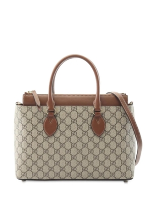 Gucci Pre-Owned 2016-2025 GG Supreme Linea A satchel - Brown