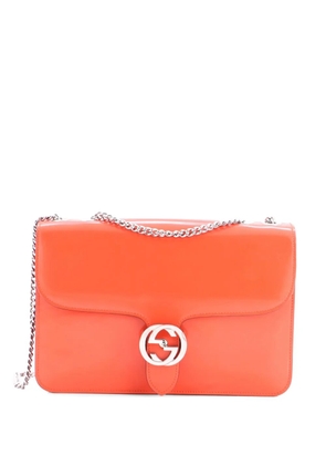 Gucci Pre-Owned Interlocking Patent Medium shoulder bag - Orange