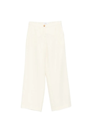 Barba elasticated-waist wide-leg trousers - Neutrals