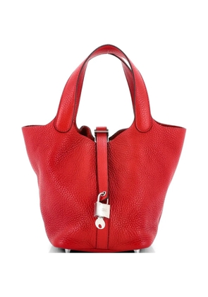 Hermès Pre-Owned Picotin Lock Bag Clemence PM bucket bag - Red