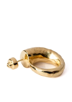 Parts of Four Horn sterling silver earring - Gold