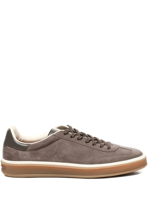 Loro Piana Tennis Walk suede-calf leather sneakers - Brown
