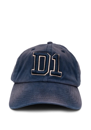D1 Milano logo-embroidered cap - Blue