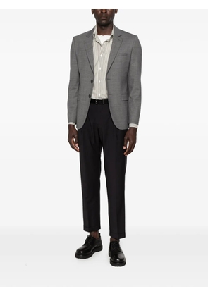 BOSS single-breasted notched-lapels jacket - Grey