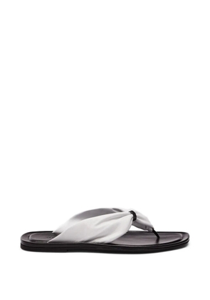 LouLou de Saison nappa-leather knot sandals - White