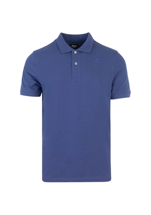 K-Way Amedee Piquet logo-patch polo shirt - Blue