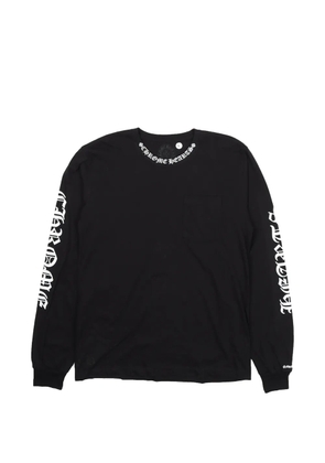 Chrome Hearts logo-print long-sleeve T-shirt - Black