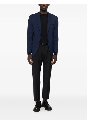 BOSS single-breasted notched-lapels blazer - Blue