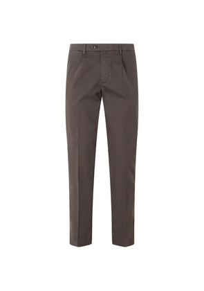 Briglia 1949 pleated straight-leg trousers - Brown