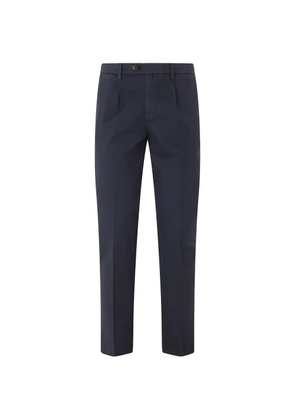 Briglia 1949 pleated slim-fit trousers - Blue