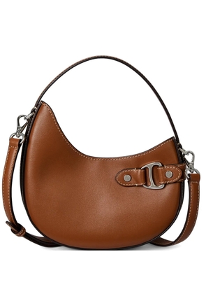 Lauren Ralph Lauren smasll Tasha asymmetrical leather tote bag - Brown