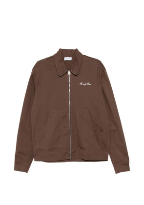 Family First logo-embroidered jacket - Brown