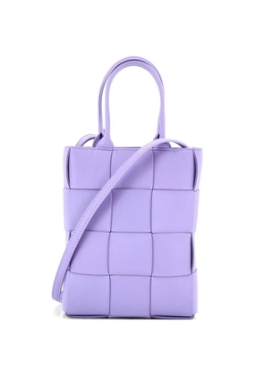 Bottega Veneta Pre-Owned Cassette Convertible Maxi Intrecciato Leather Mini tote bag - Purple