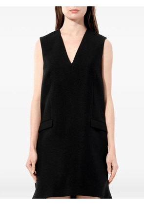 Balenciaga x Alexander Wang asymmetric V-neck mini dress - Black