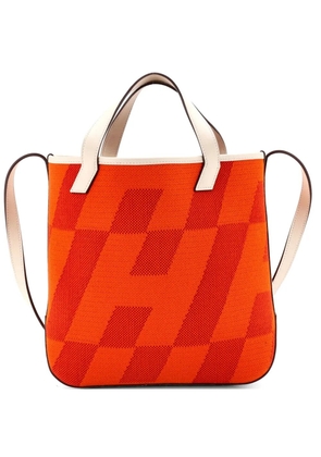 Hermès Pre-Owned Cabas H en Biais Tote Canvas with Leather 27 shoulder bag - Neutrals