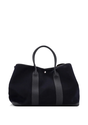 Hermès Pre-Owned Garden Party Toile and Leather 49 tote bag - Blue