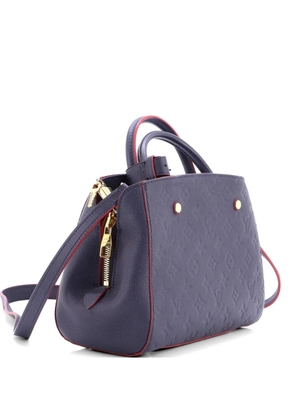 Louis Vuitton Pre-Owned Montaigne Handbag Monogram Empreinte Leather BB satchel - Blue