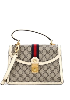 Gucci Pre-Owned Ophidia Flap Top Handle Bag GG Coated Canvas Small satchel - Neutrals