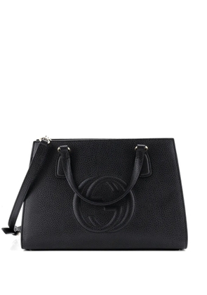 Gucci Pre-Owned Soho Convertible Top Handle Leather Medium satchel - Black