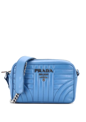 Prada Pre-Owned Camera Bag Diagramme Quilted Leather Mini crossbody bag - Blue