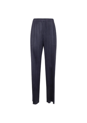 Pleats Please Issey Miyake straight-leg trousers - Blue