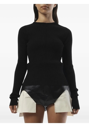 Rick Owens ribbed-knit sweater - Black