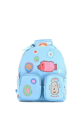 Louis Vuitton Pre-Owned Multipocket Yayoi Kusama Faces Monogram Taurillon Leather backpack - Blue