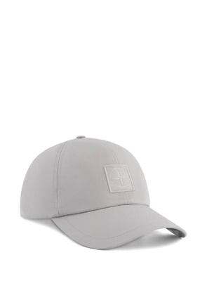 Stone Island logo-patch cap - Grey