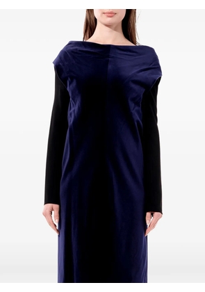 Balenciaga velvet-effect long-sleeve mini dress - Black
