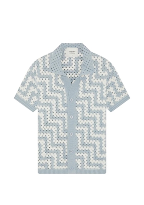 Frescobol Carioca Pinto crochet-knit shirt - Blue