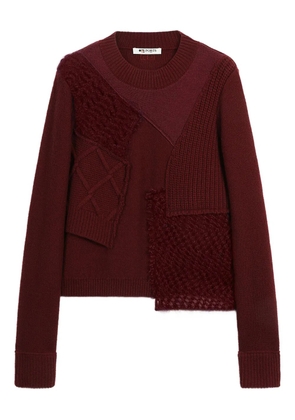 Ports 1961 patchwork wool sweater - Red